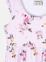Dievčenské šaty s kvetinovou potlačou