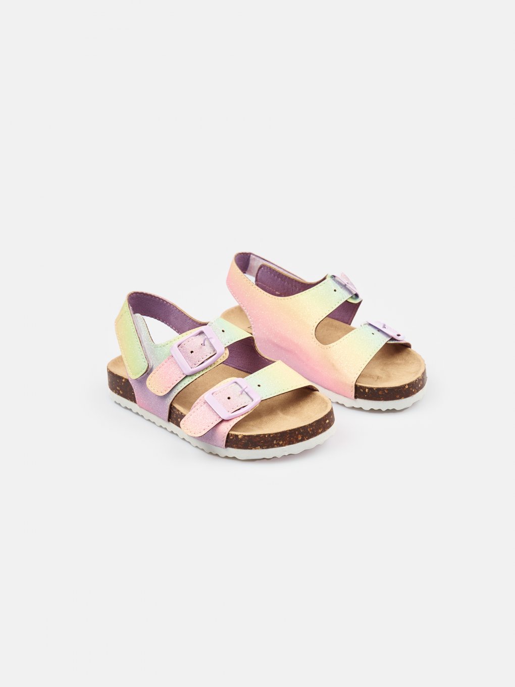 Rainbow sandals with velcro fastener