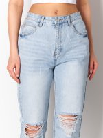 Mom fit jeans with damages