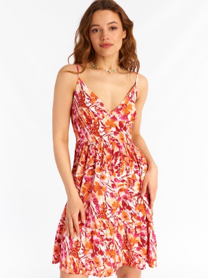 Flower strappy dress