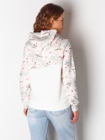 Hoodie with floral print
