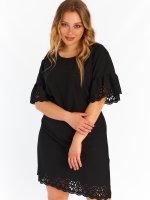 Plus size dress with lace