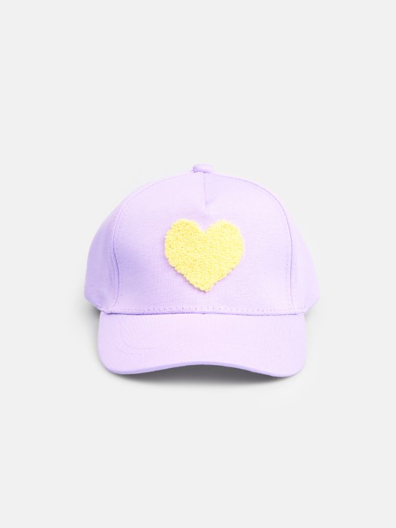 Baseball cap with heart