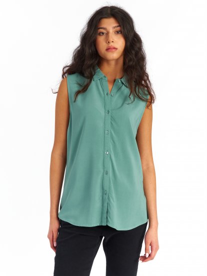 Basic viscose blouse top