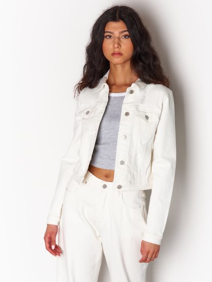 Základní basic elastická džínová bunda dámská