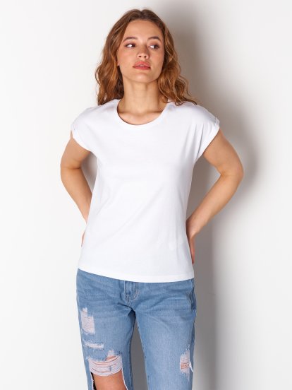 Základné basic bavlnené tričko