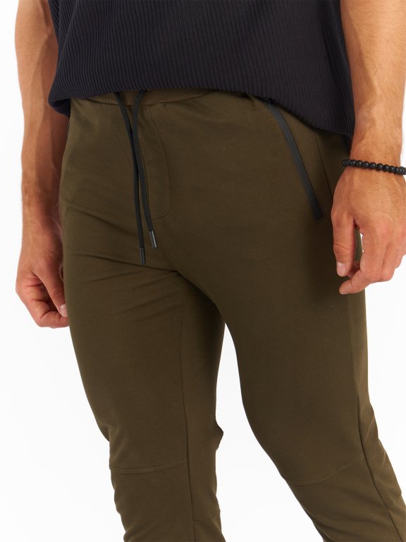 Męskie spodnie dresowe basic z kieszeniami