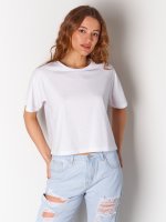 Basic cotton blended short sleeve t-shirt