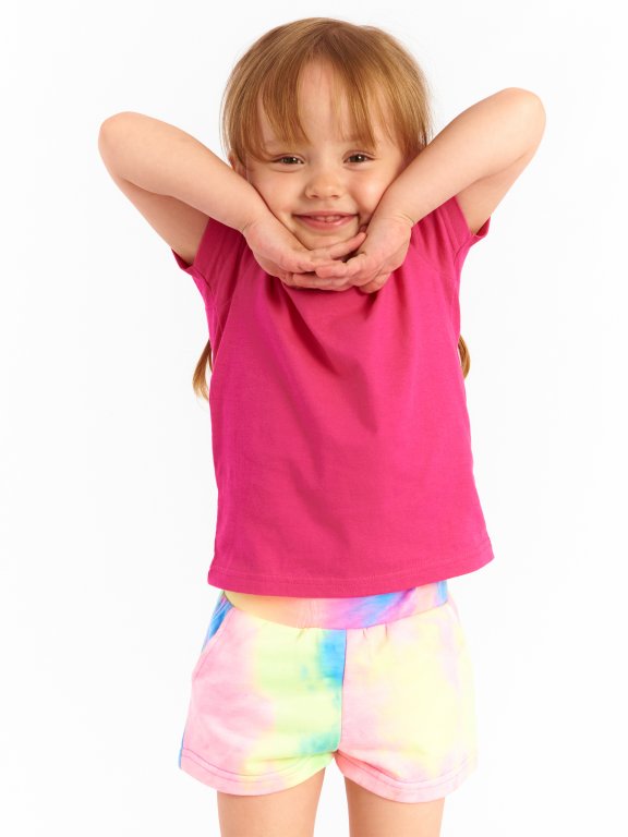 Základní bavlněné tričko dívčí