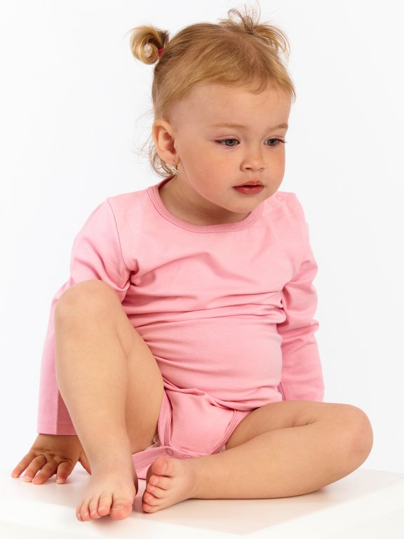 Basic elastic cotton baby bodysuit