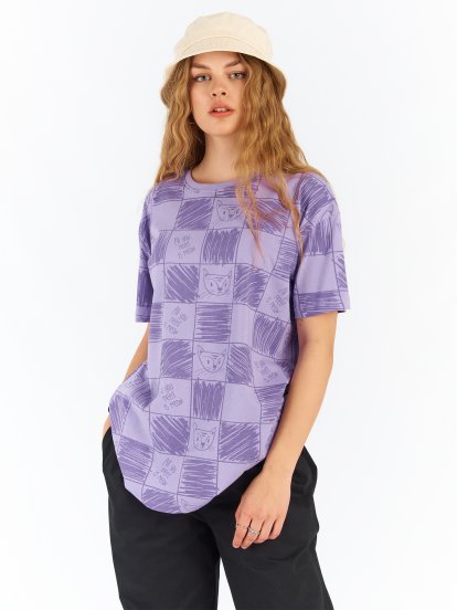Oversized cotton t-shirt with graphic print