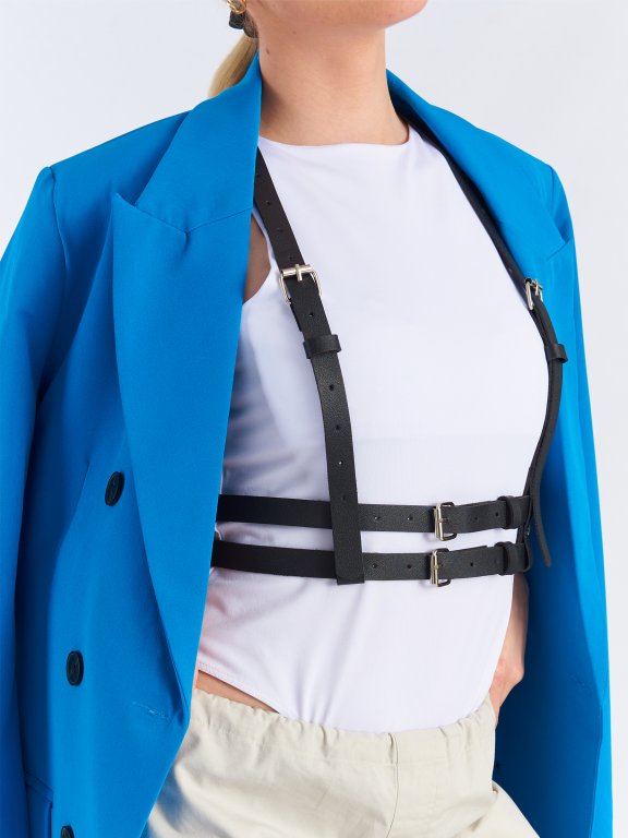 Corset belt with straps