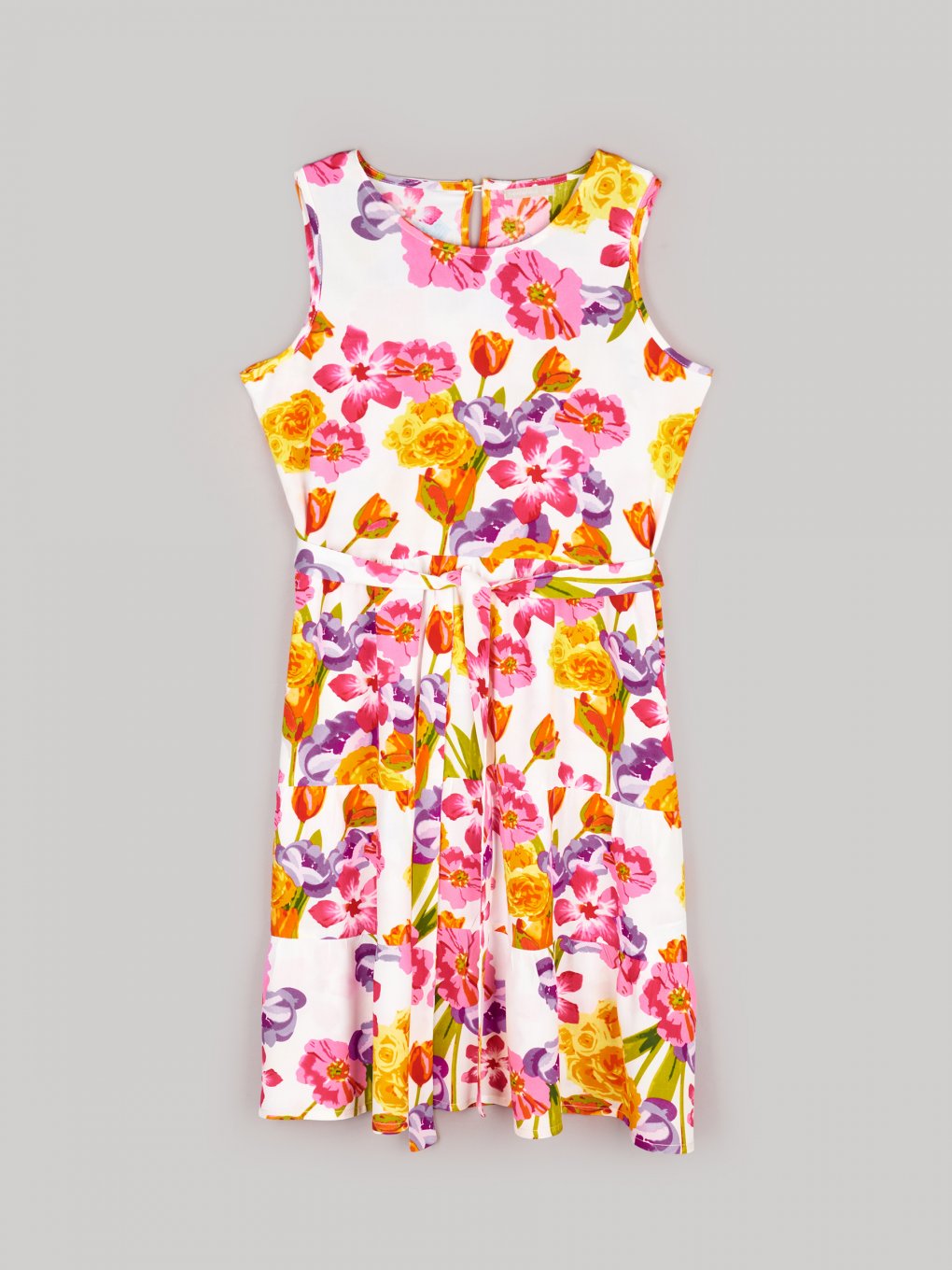 Viskózové šaty s květinovým vzorem