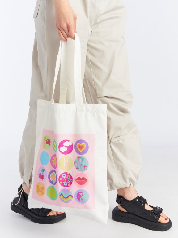 Plátěná textilní taška s potiskem