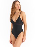 Swimsuit with mesh