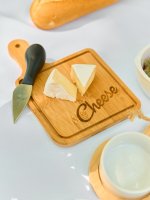 Sada servírovací tác na sýr s nožíkem