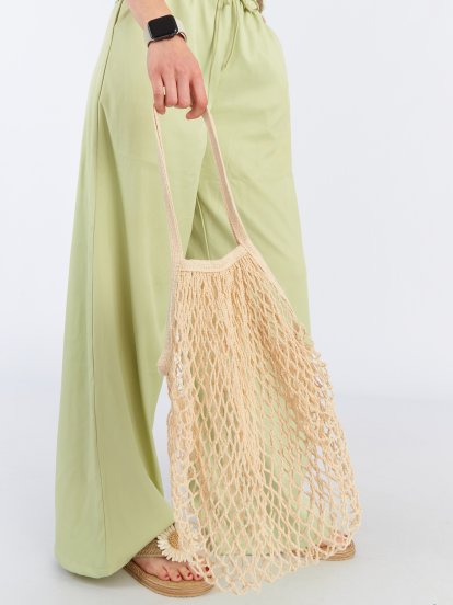 Cotton net shopping bag