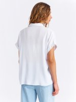 Short sleeve viscose blouse