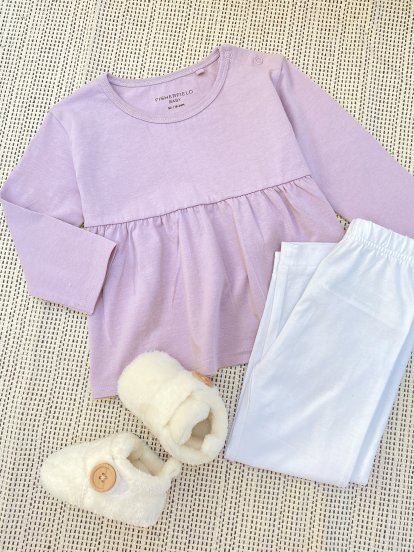 Elasztikus pamut ruha babáknak