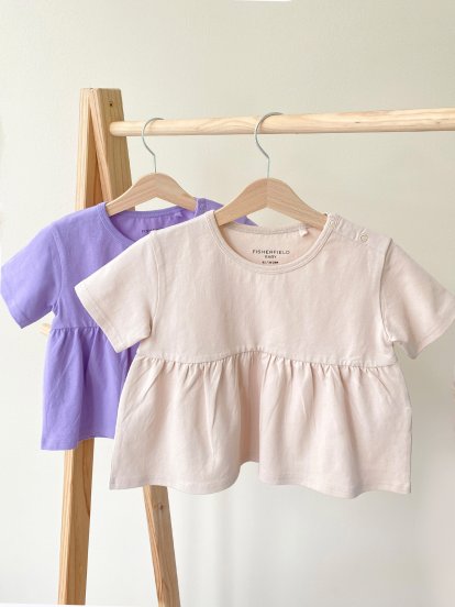 Basic elastic cotton baby dress