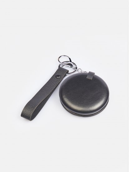 Key ring with mirror