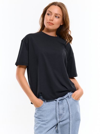Oversize tričko s krátkým rukávem dámské