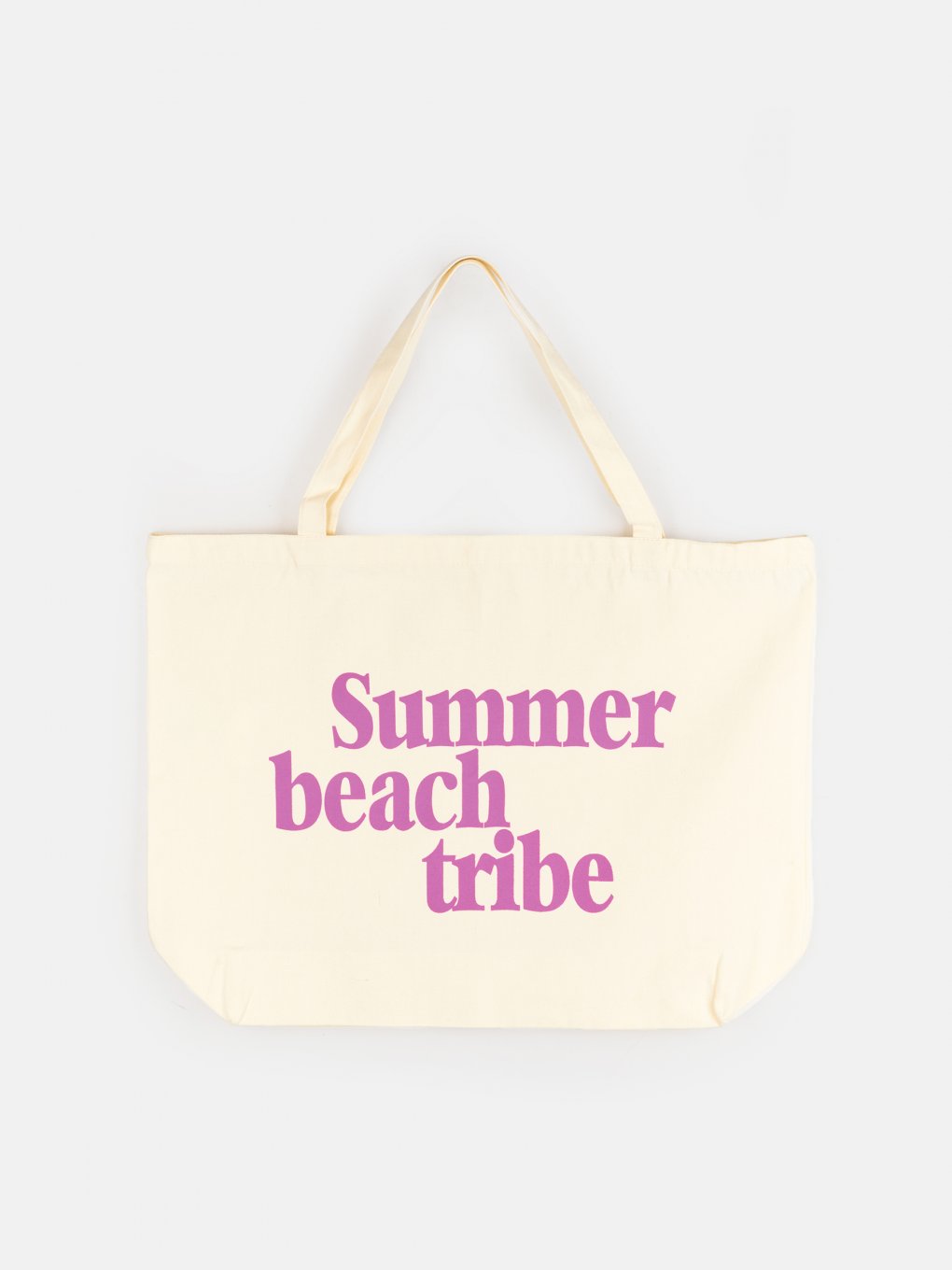 Płócienna torba plażowa z napisem