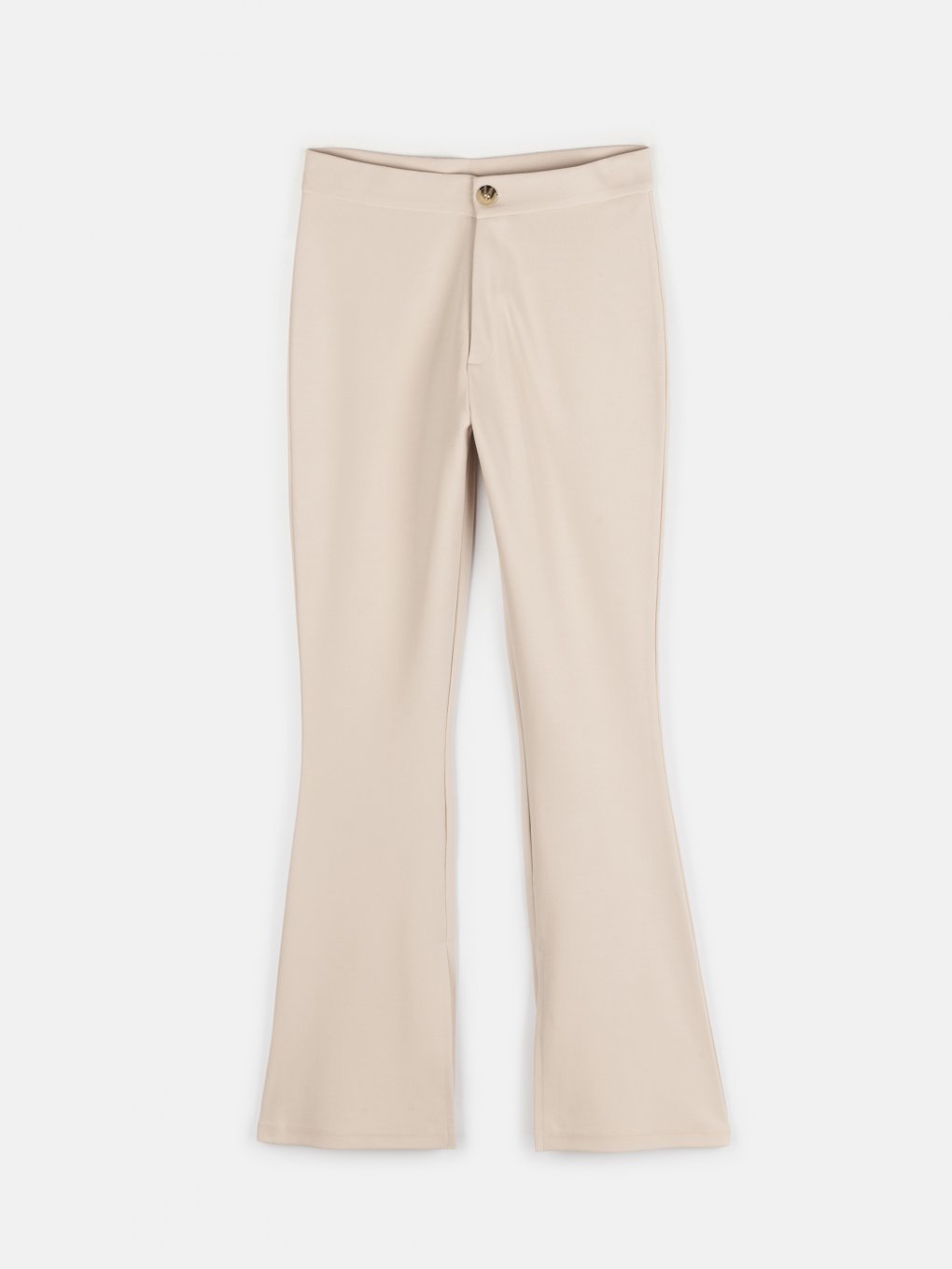 Flared pants with split
