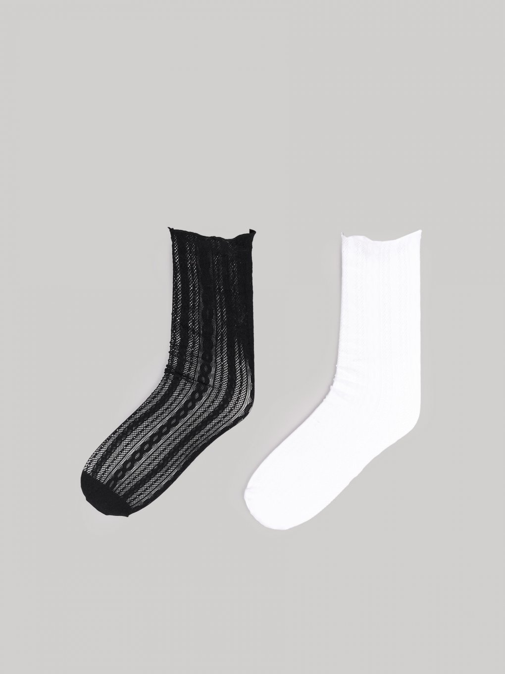 2 páry dámských vysokých ponožek