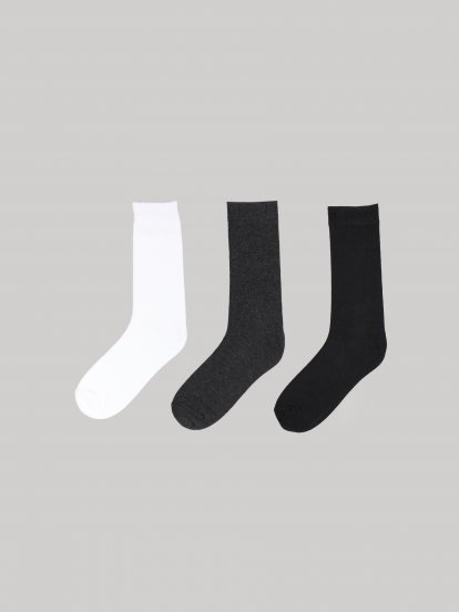 3 pack of basic crew cotton socks