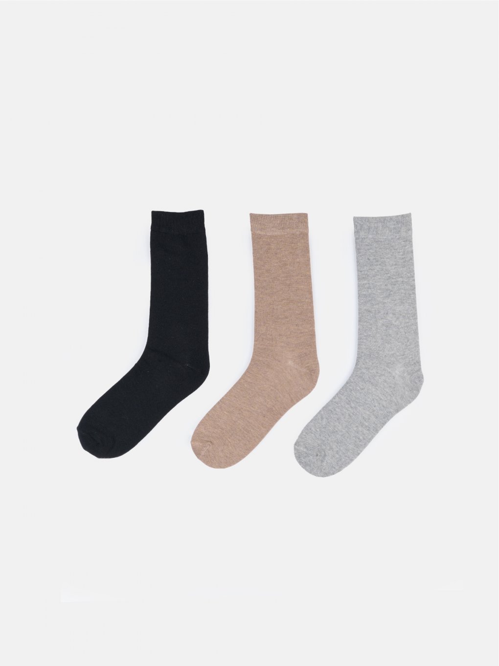 3 páry základních bavlněných pánských ponožek