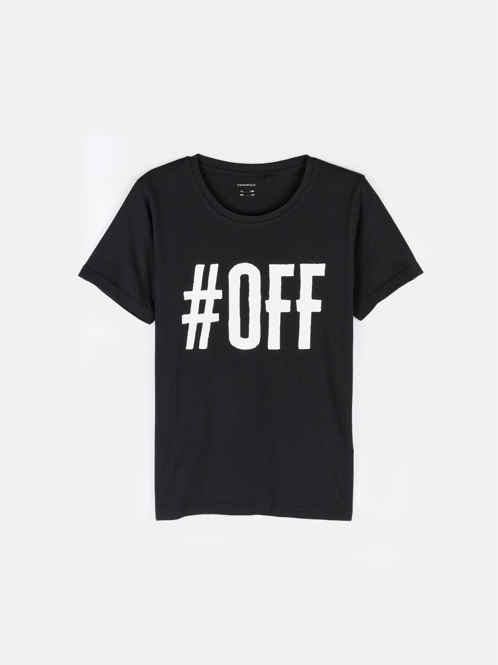 Bavlnené tričko s nápisom Off chlapčenské