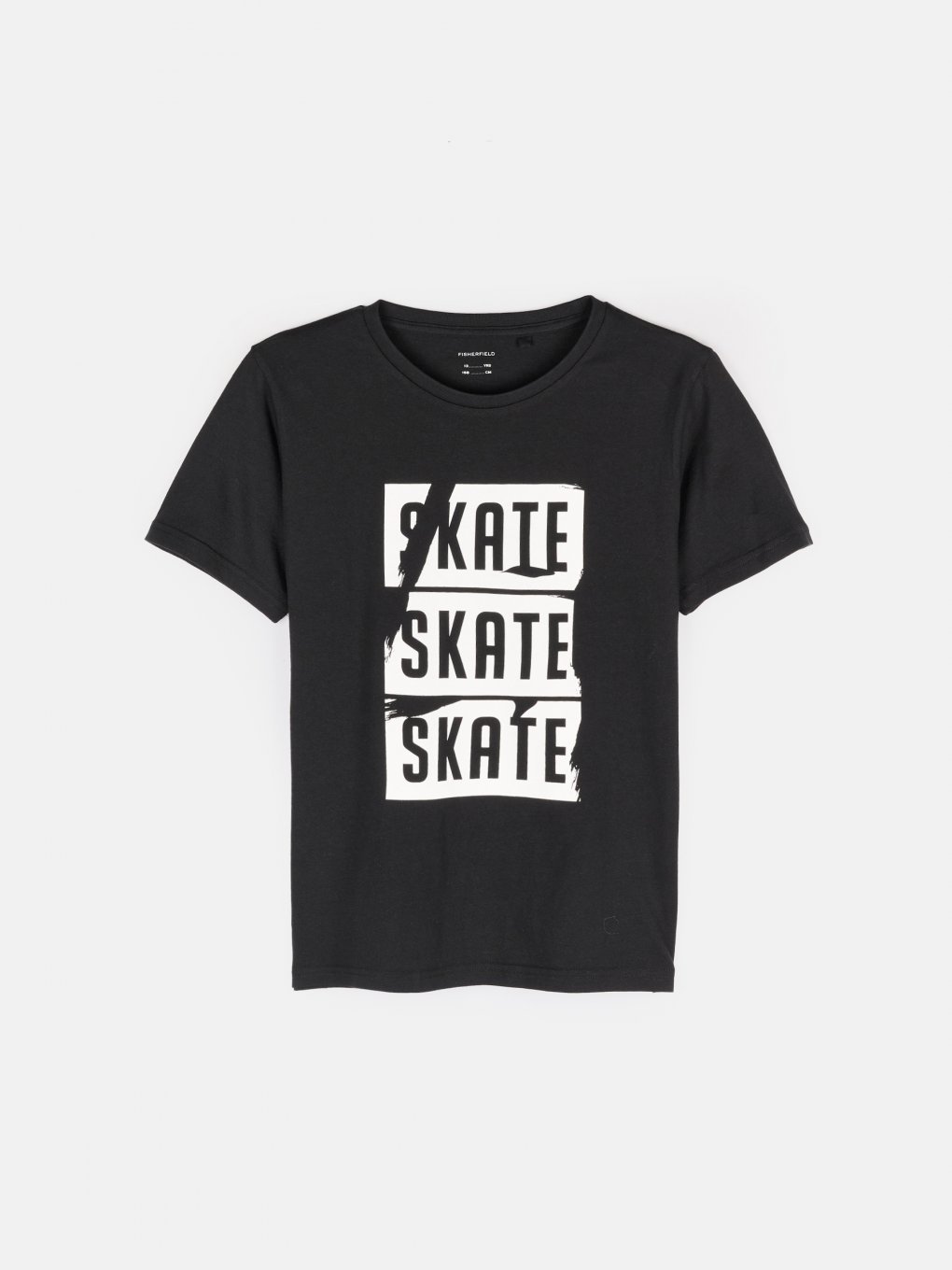 Chłopięca bawełniana koszulka z napisem Skate