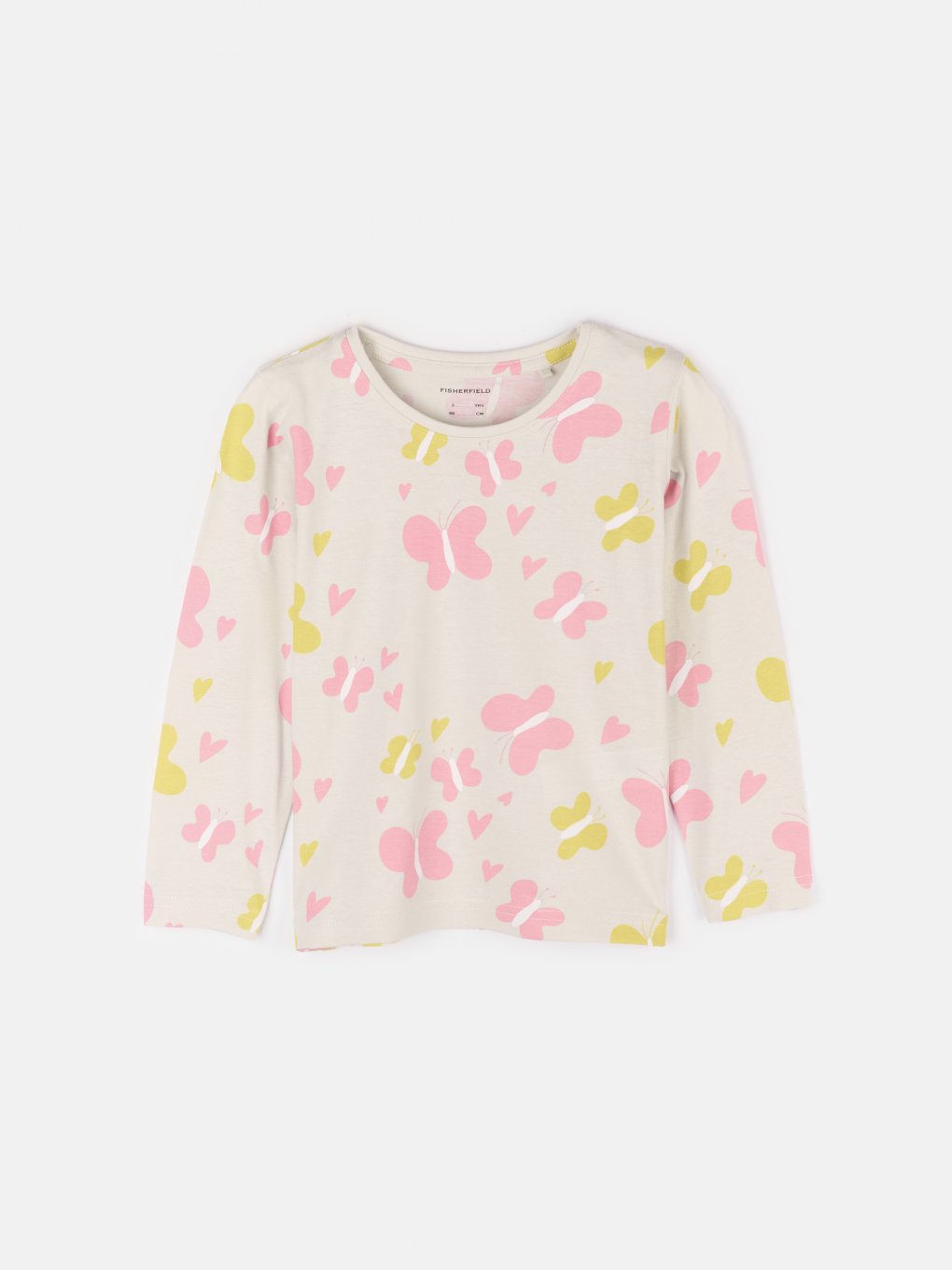 Cotton t-shirt with butterfly print