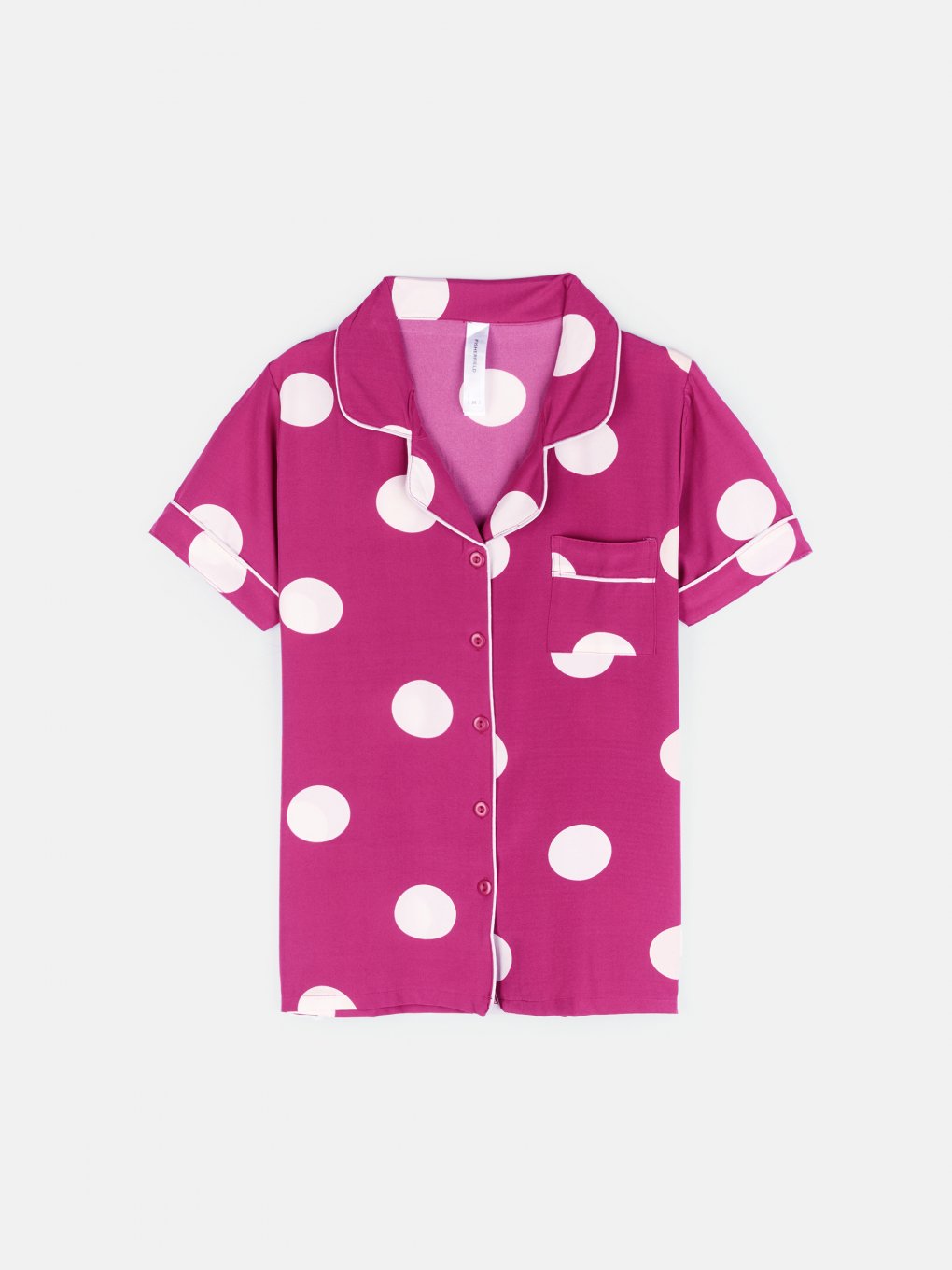 Polka dot pyjama shirt
