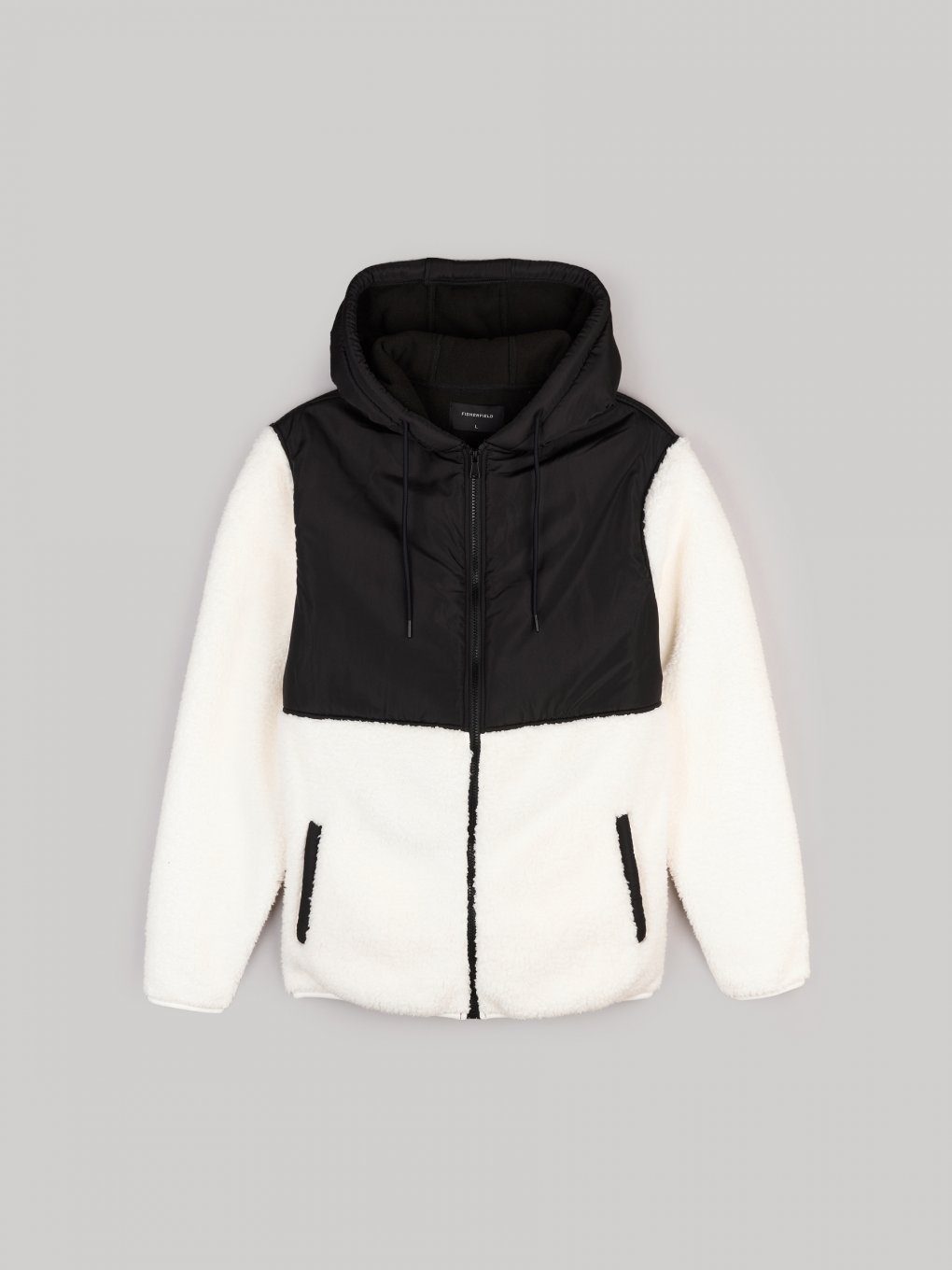 Zip-up jacket with hoodie