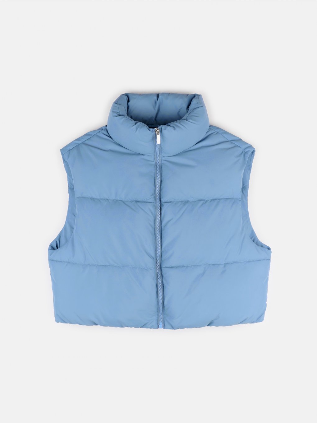 Cropped winter vest