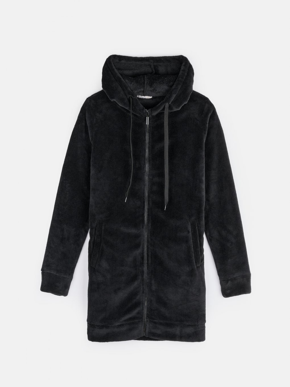 Longline fluffy hoodie