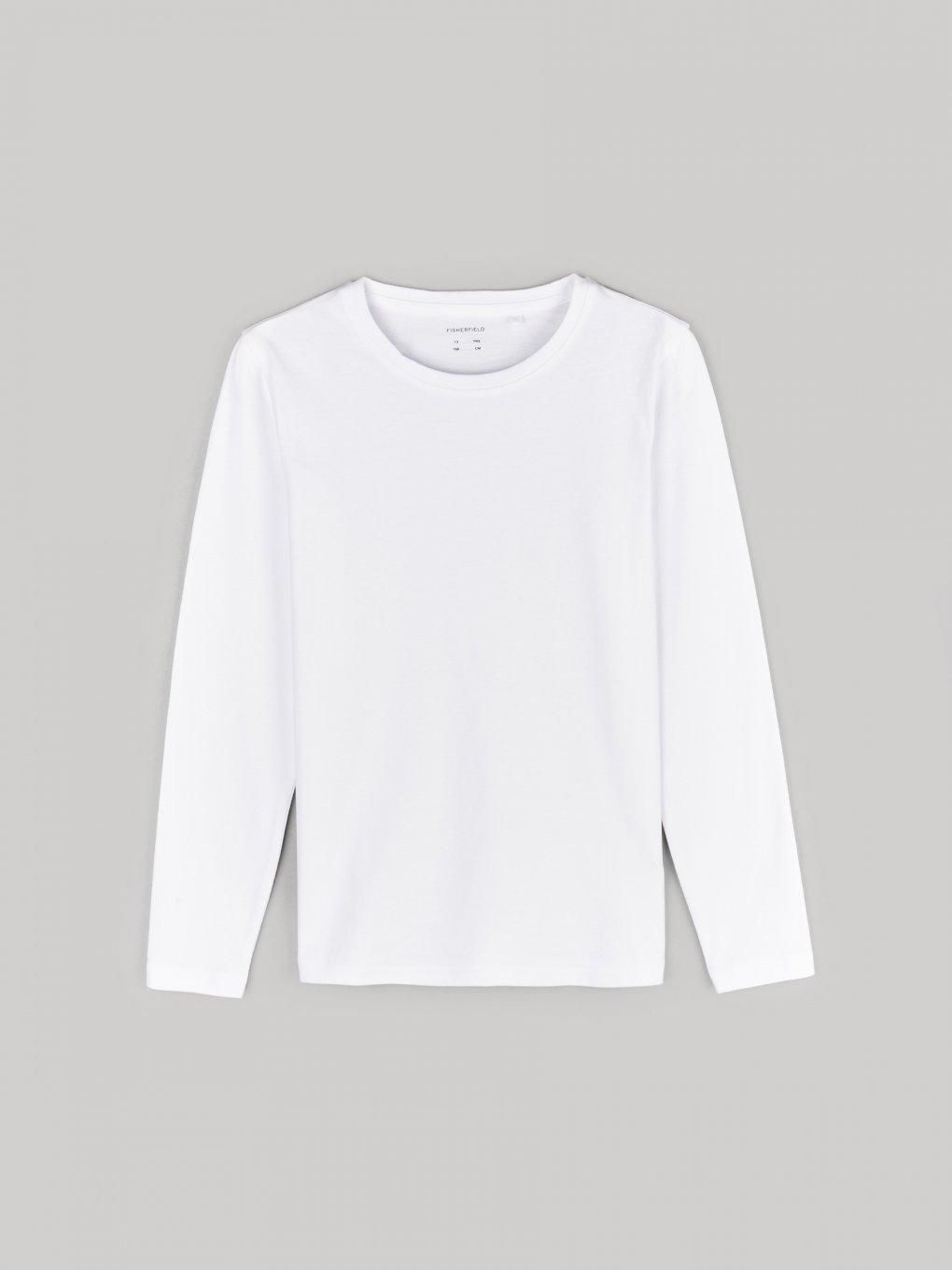 Cotton basic stretch jersey long sleeve t-shirt