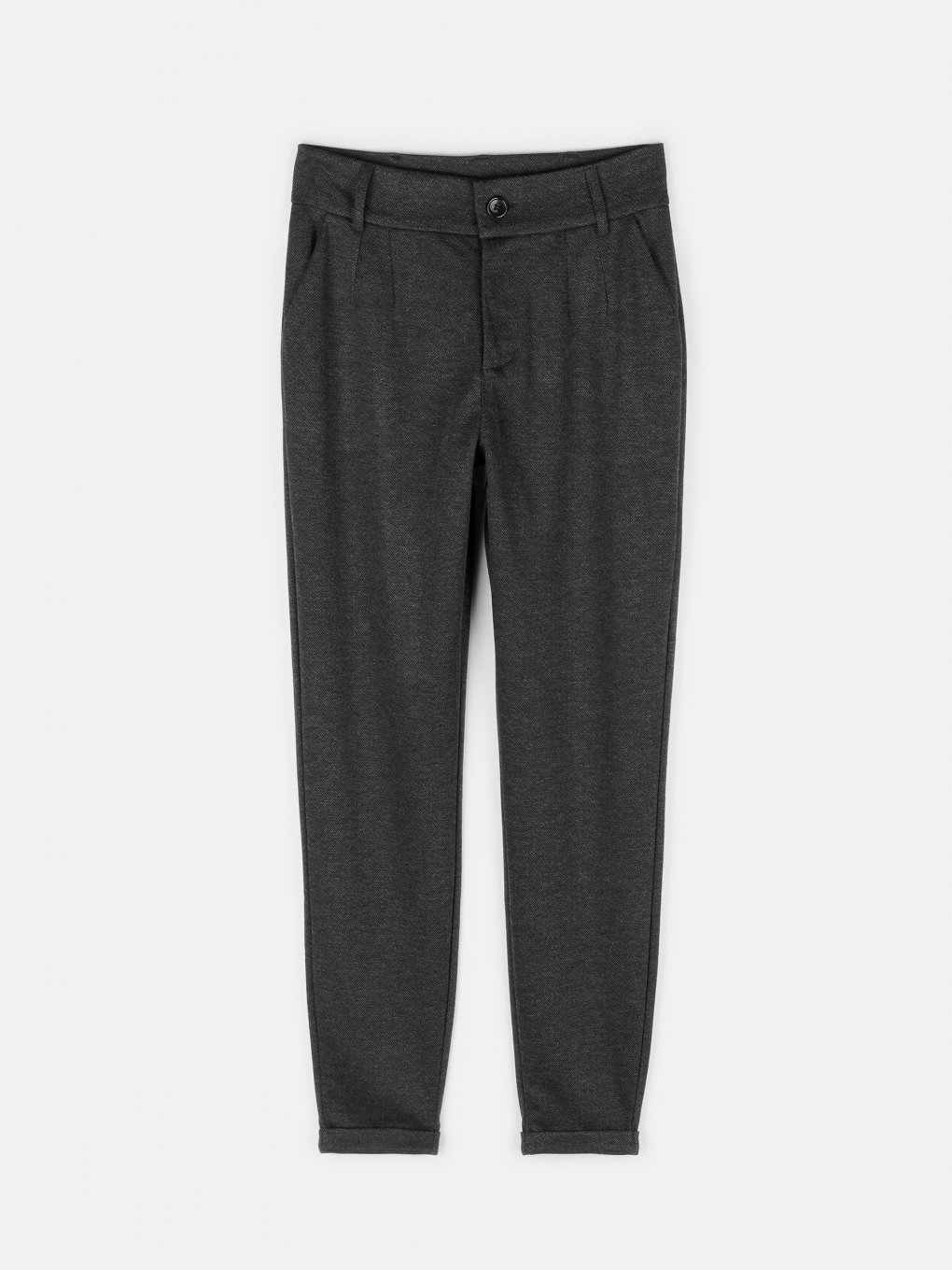 Stretch knitted trousers