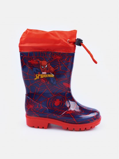 Rain boots Spiderman