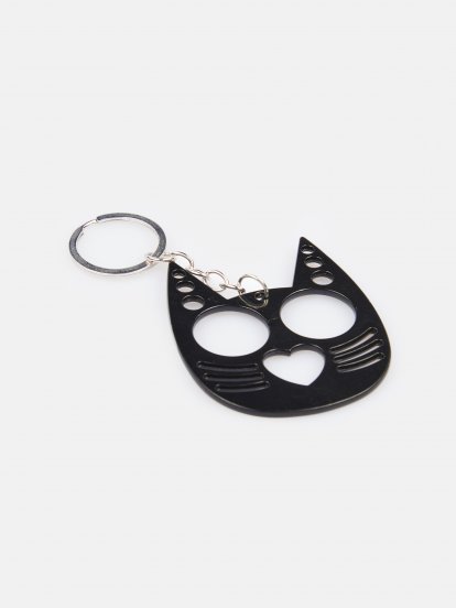 Macska alakú kulcstartó