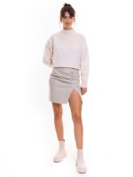 Koženková mini sukňa dámska
