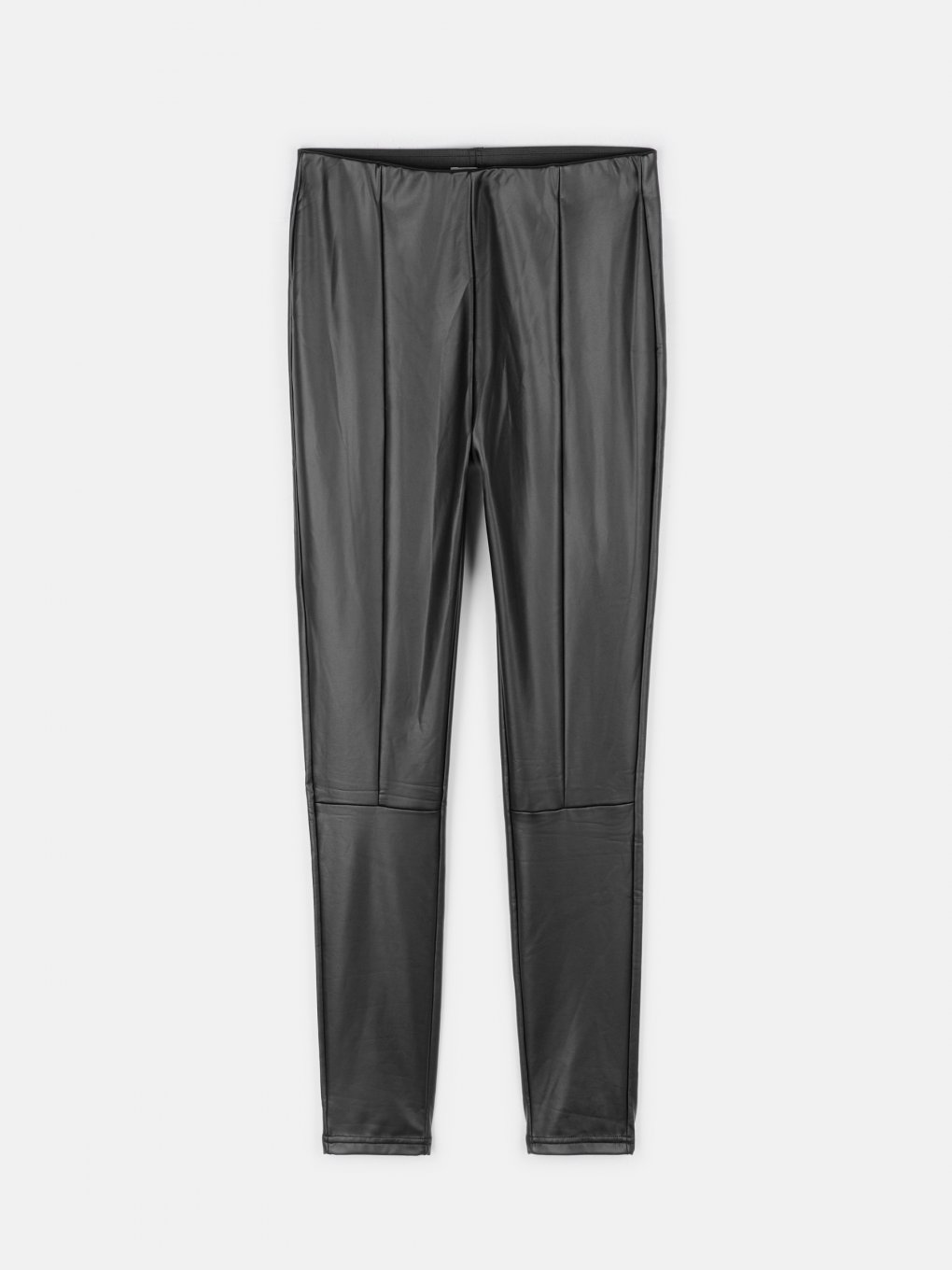Faux leather skinny trousers