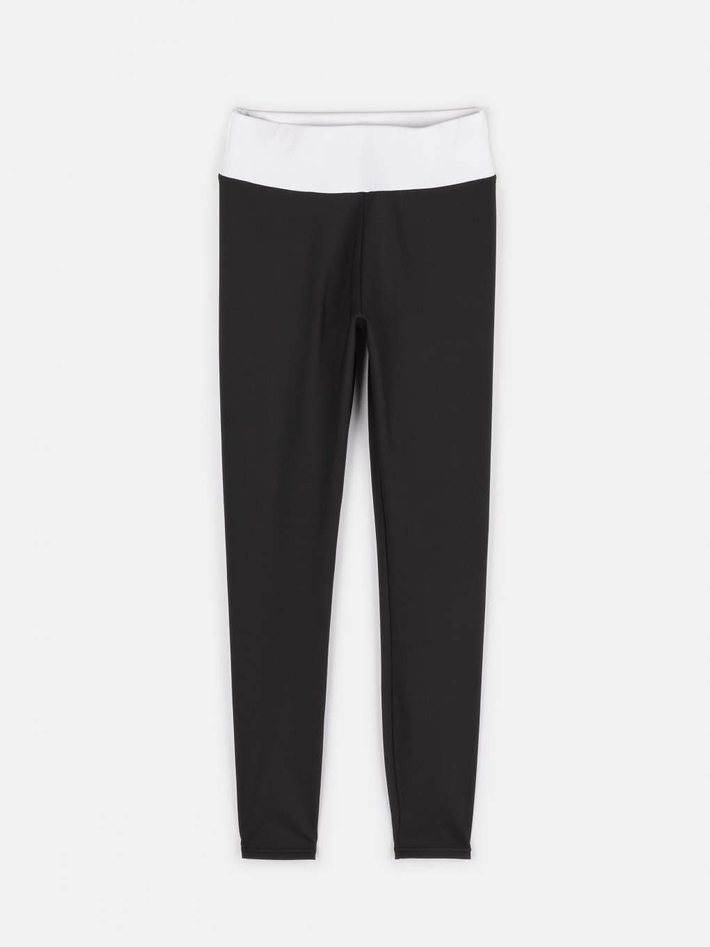 Leggings with contrast waistband