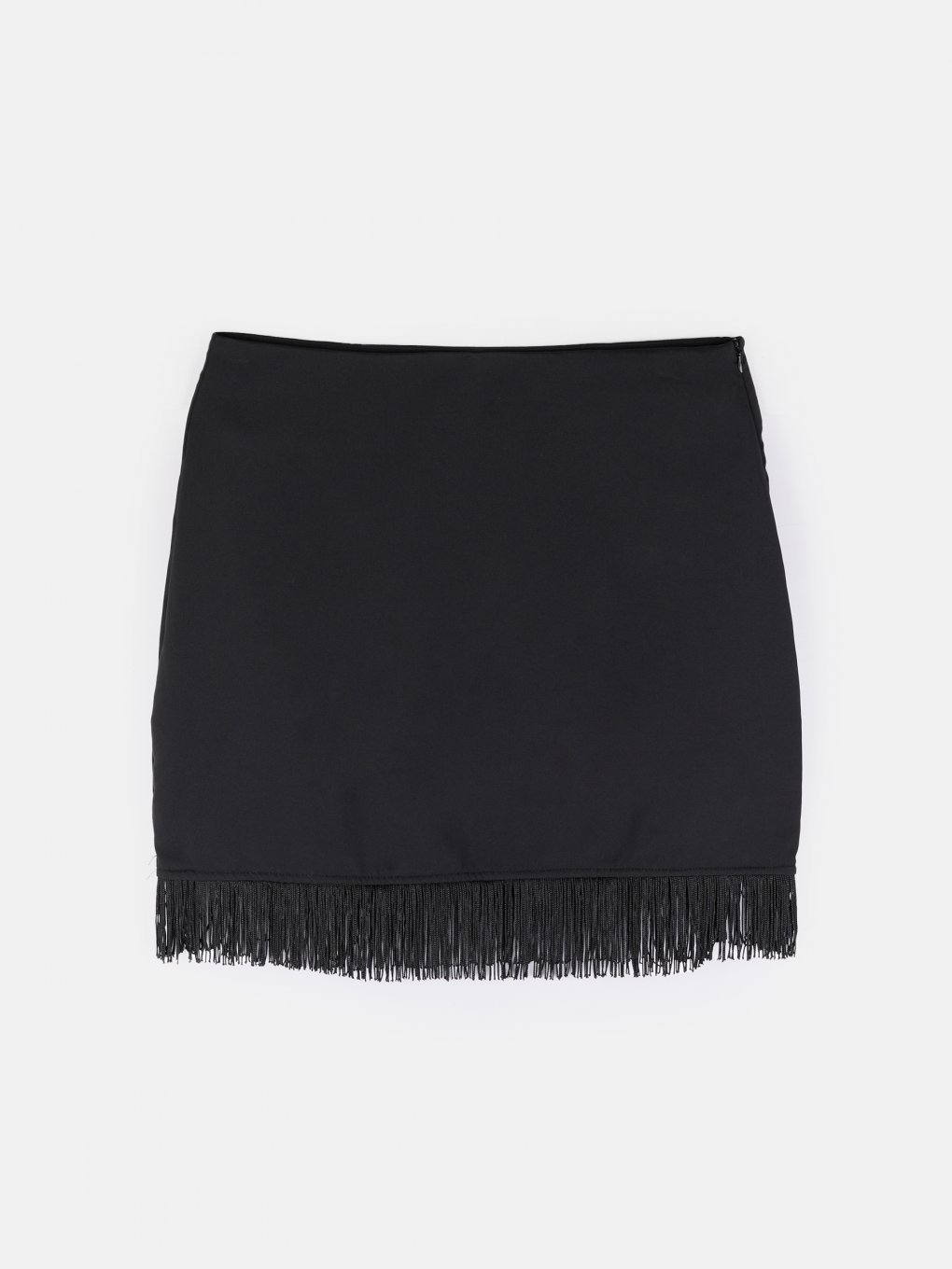 Mini skirt with fringes
