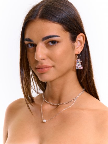 Earrings with pendant