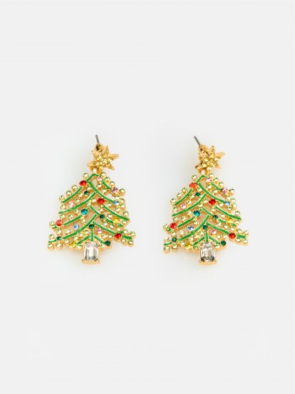 Christmas design earrings