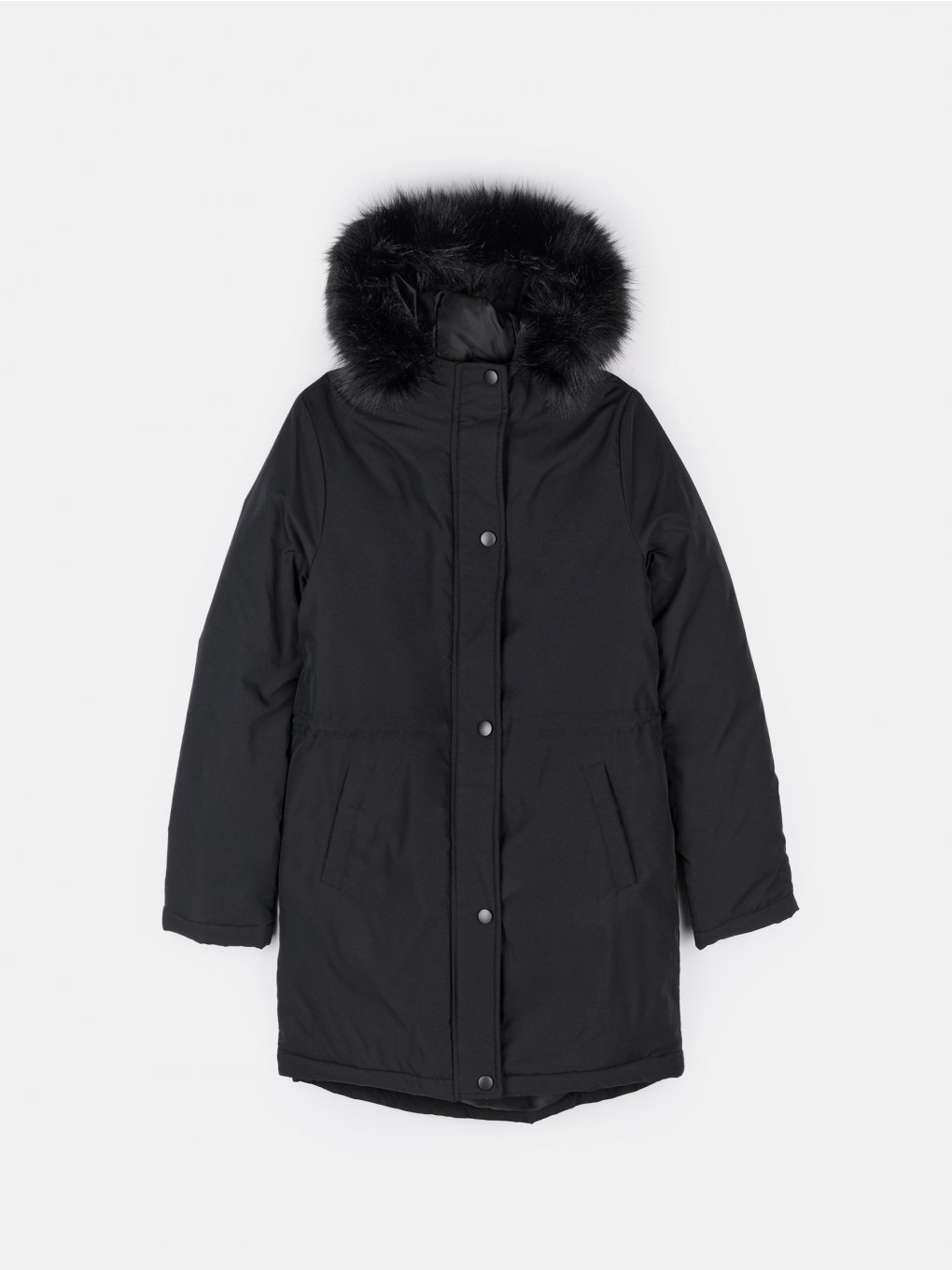 Parka with fur