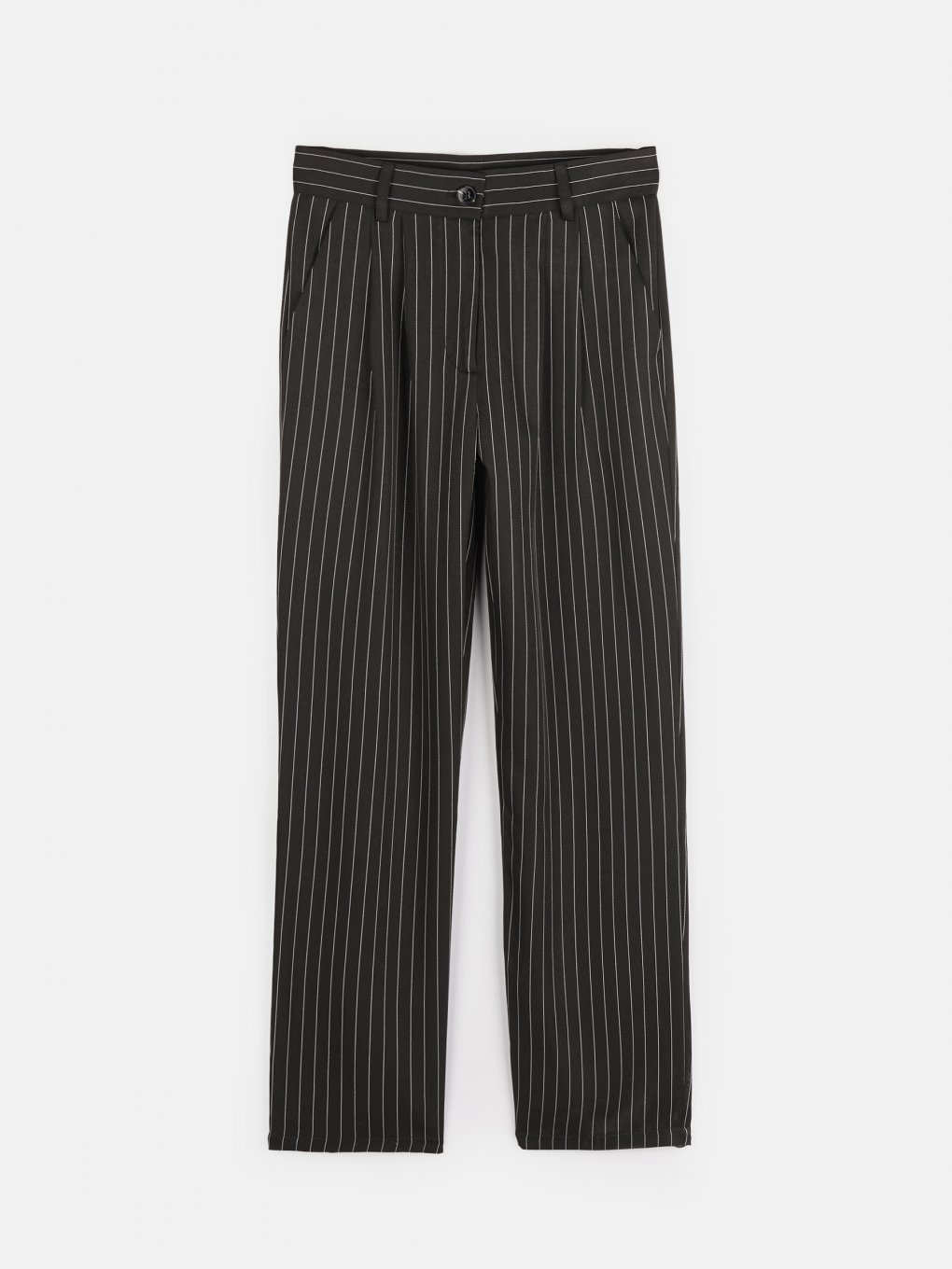 Striped wide leg pants